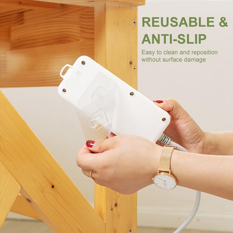 Ganchos adhesivos de doble cara para un almacenamiento sin perforación